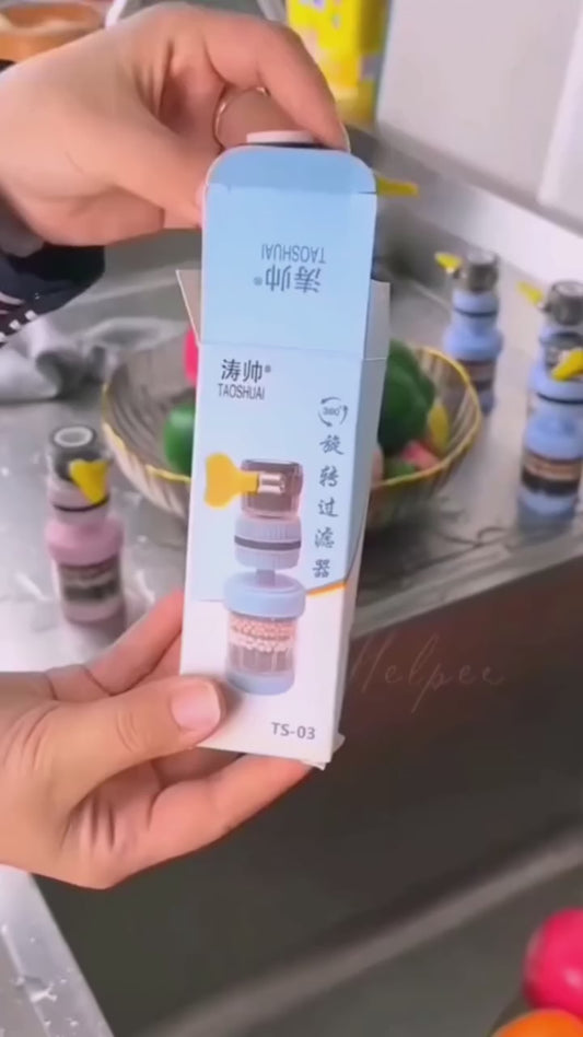 Universal 6-Layer Faucet Water Filter | Easy Install for Kitchen & Bathroom